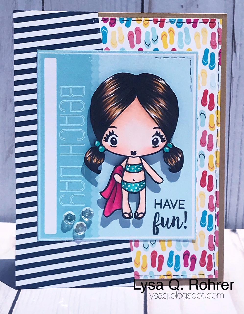Guest Designer Lysa using Addy Digi for some Beach Fun!