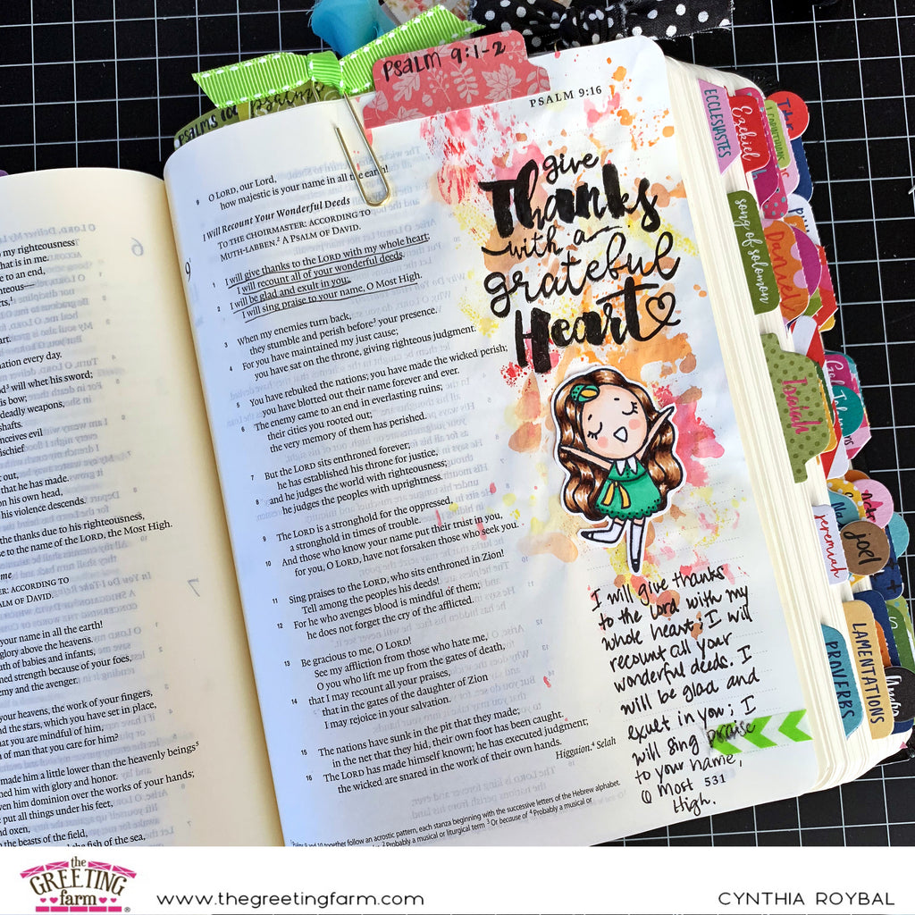 Give Thanks Bible Journaling