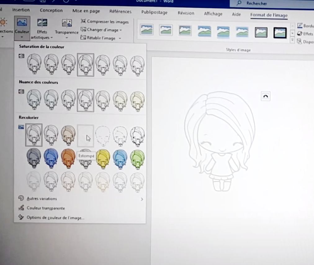 How to make a digital stamp into a no-line image