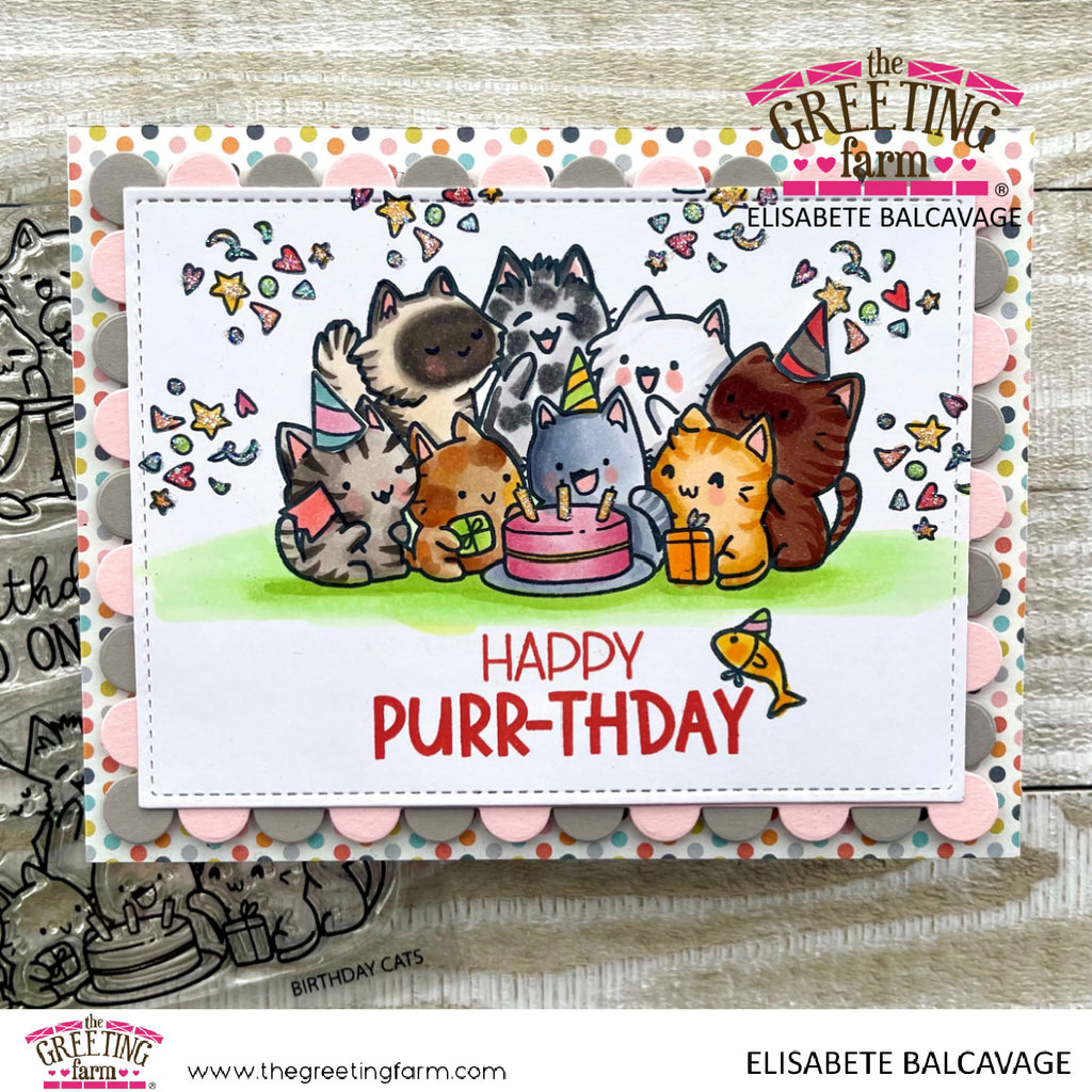 Birthday Cats - Clear