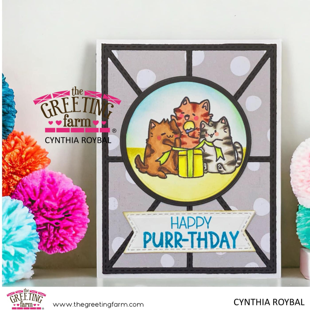 Birthday Cats - Clear