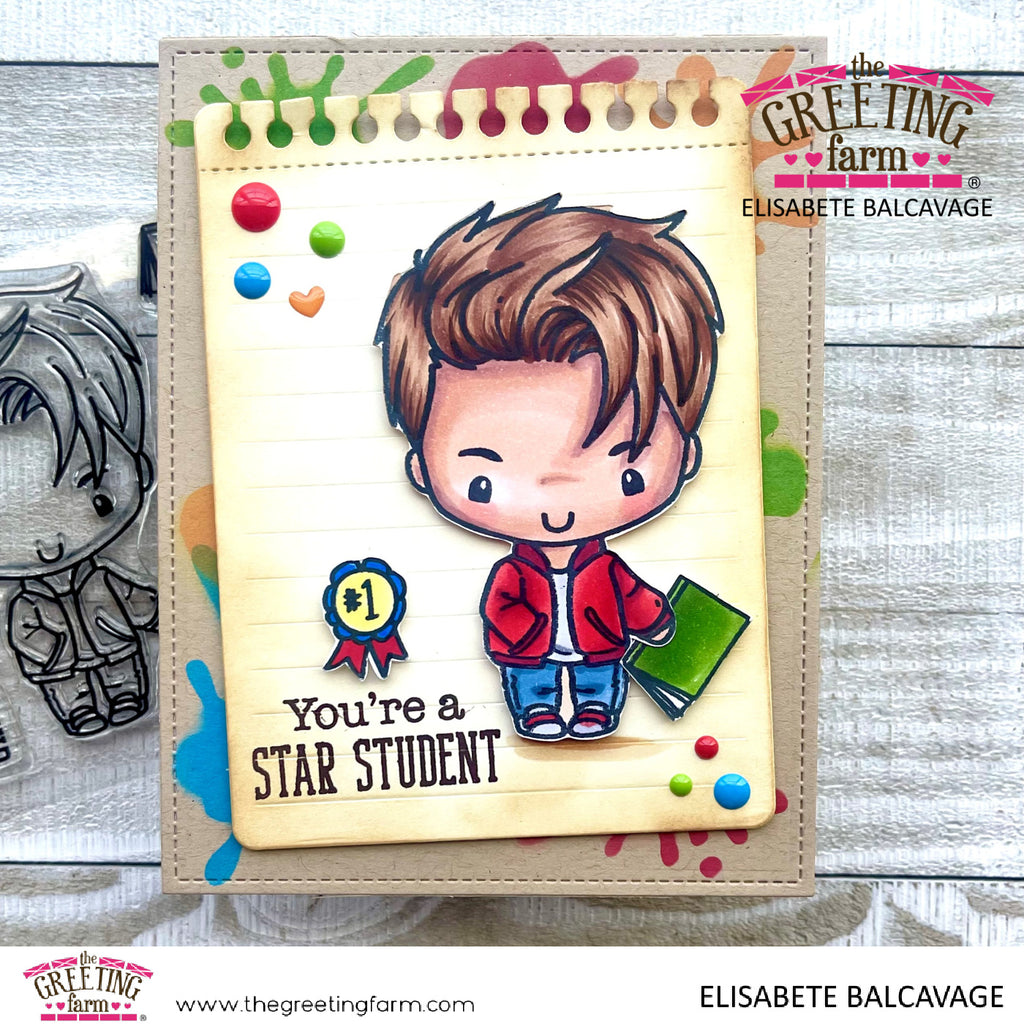 School Couple - Clear Stamps