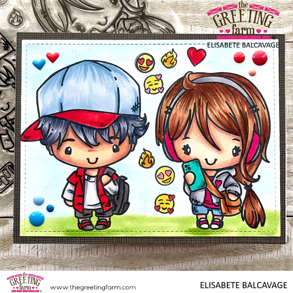 Emoji Couple - Clear Stamps