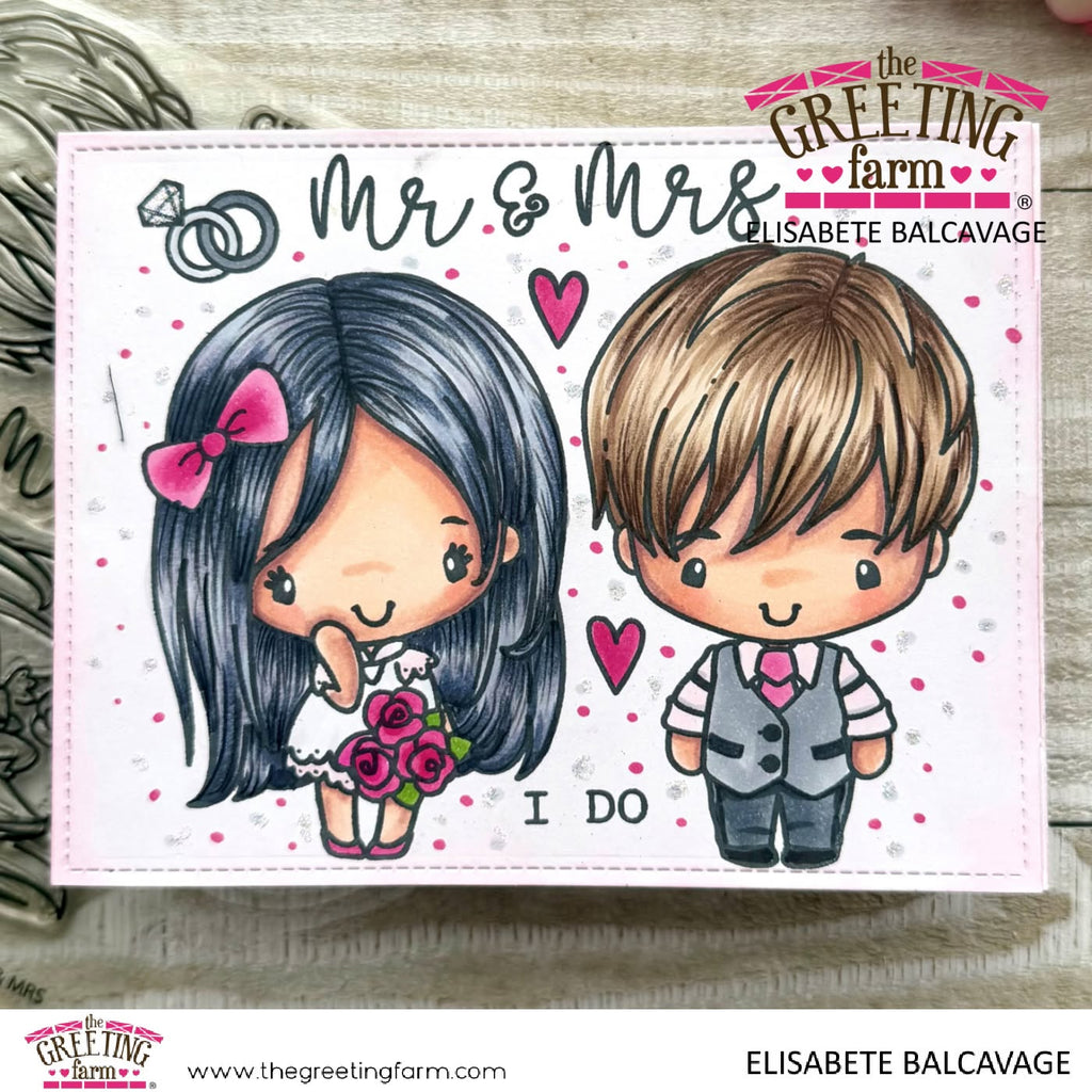 Mr & Mrs - Clear Stamps