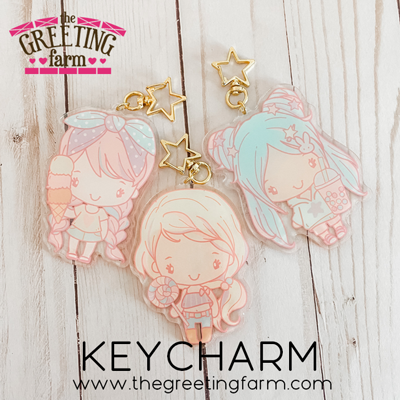 Jumbo Acrylic Keycharms - Pastels