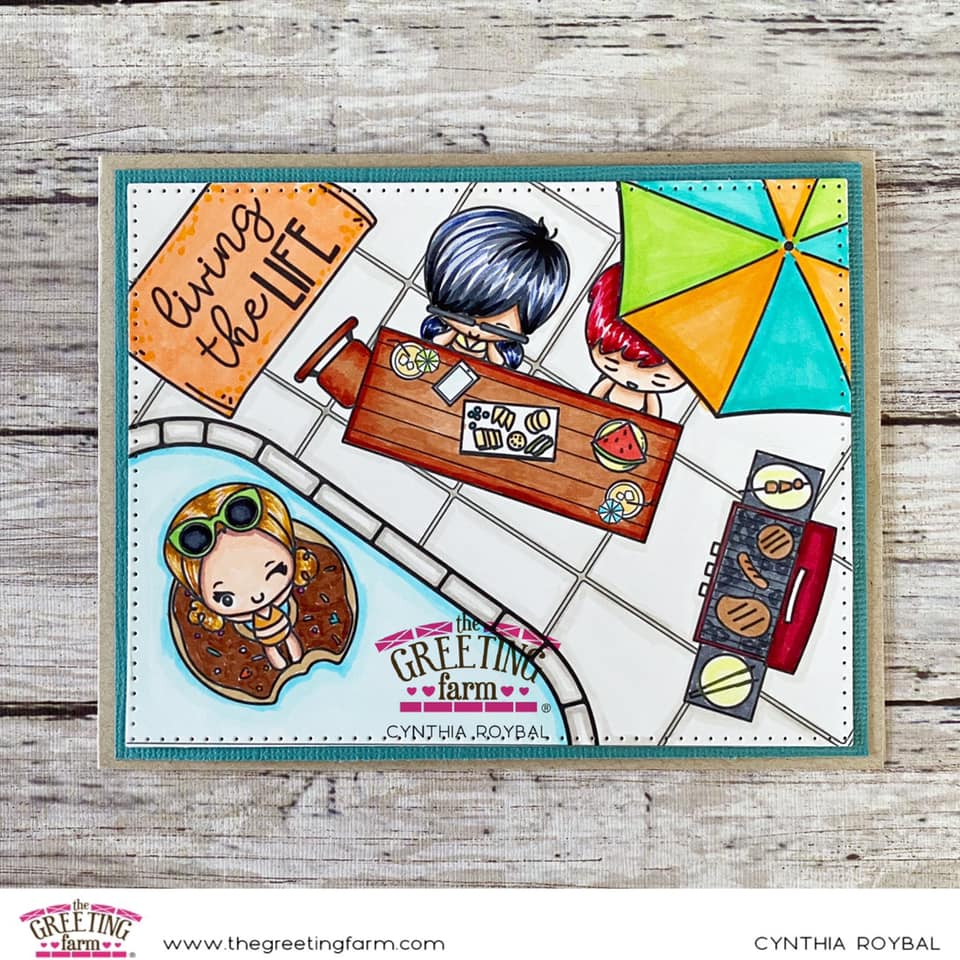 Poolside 3 - digi printable