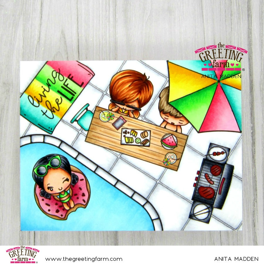 Poolside 3 - digi printable