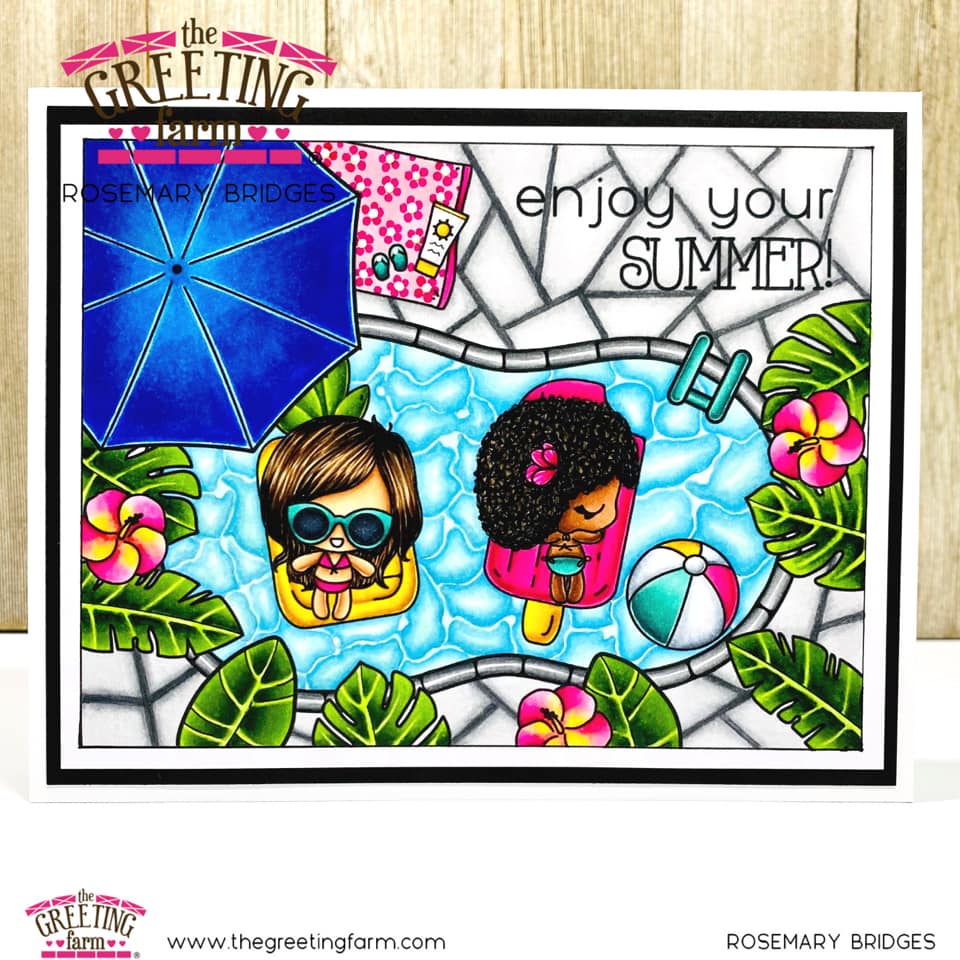 Poolside 1 - digi printable