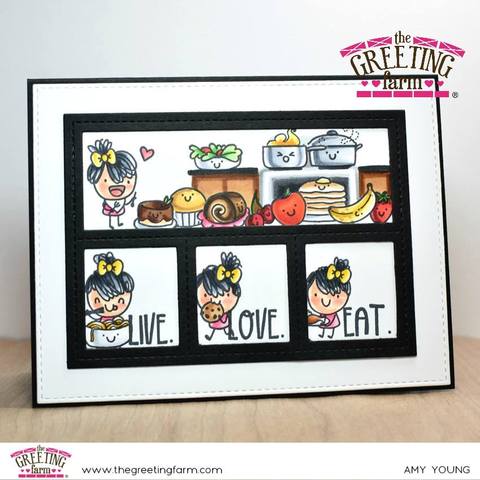 Live.Love.Eat. - Clear Stamps