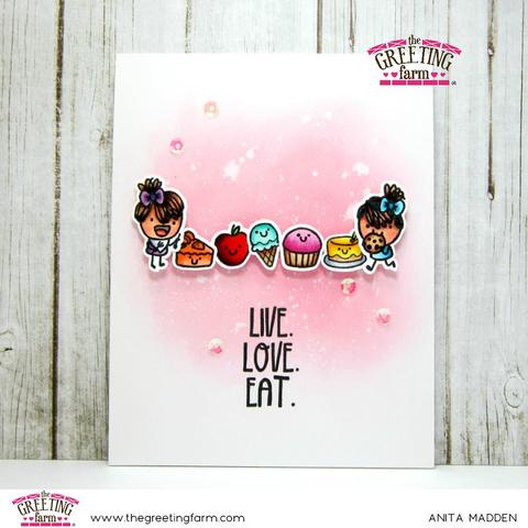 Live.Love.Eat. - Clear Stamps