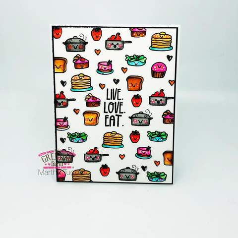 Live.Love.Eat. - Clear Stamps