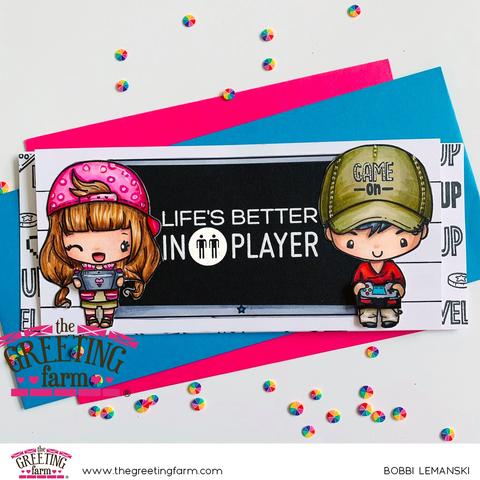 Gamer Couple - Clear Stamps