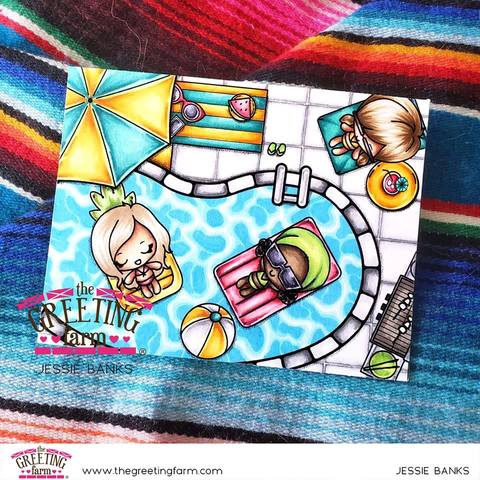 Poolside Peeps - digi set