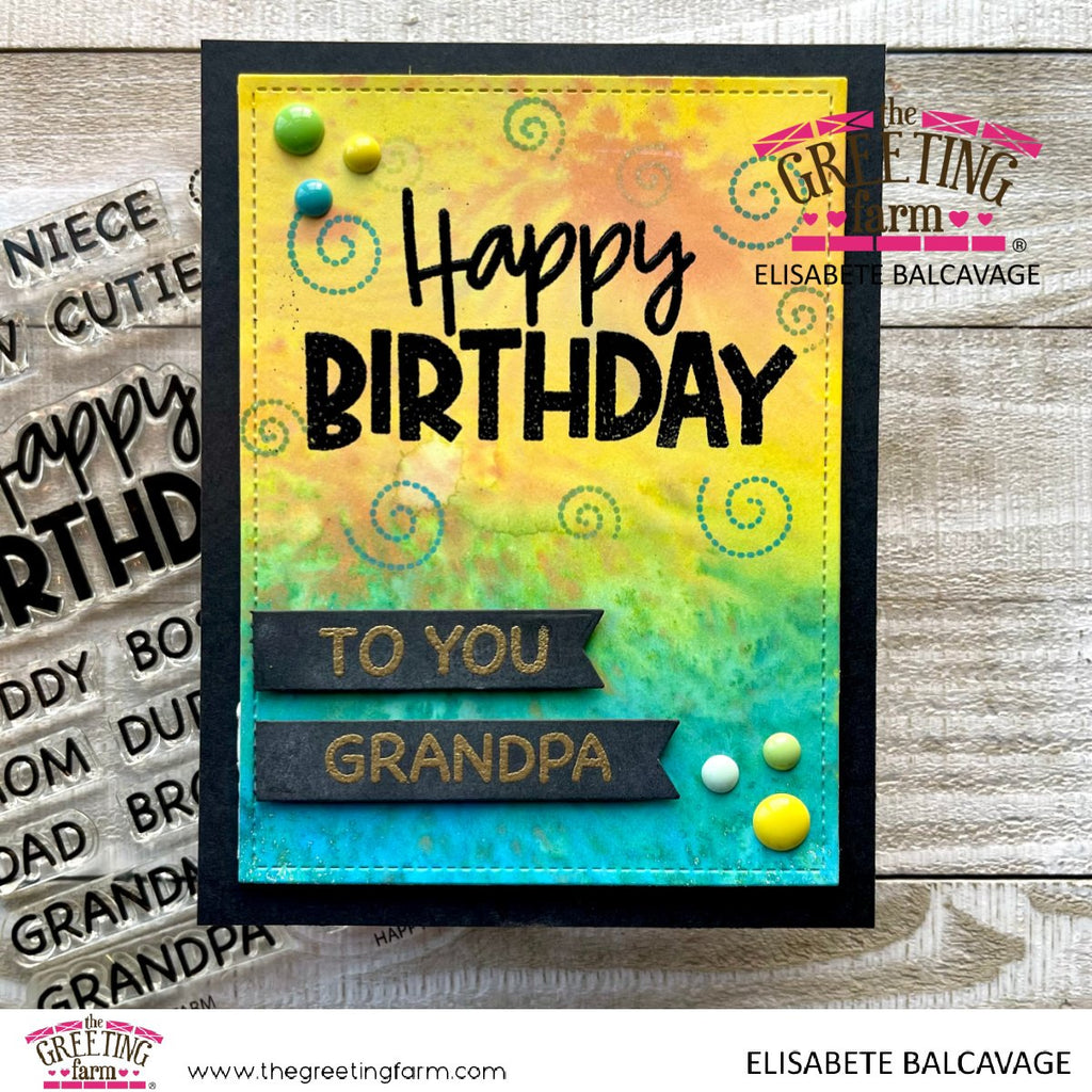 Happy Birthday - Clear Stamps