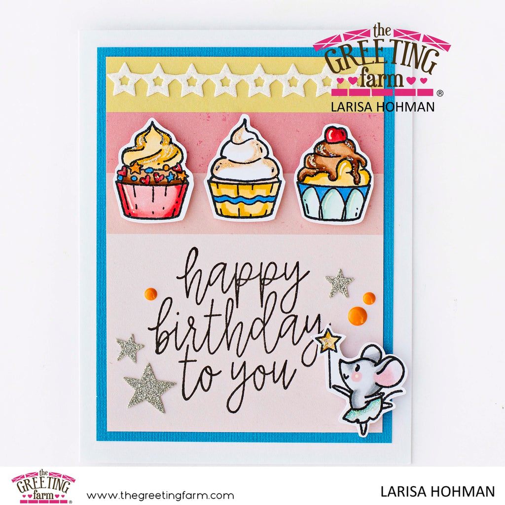 Happy Birthday Mouse - Clear Stamps