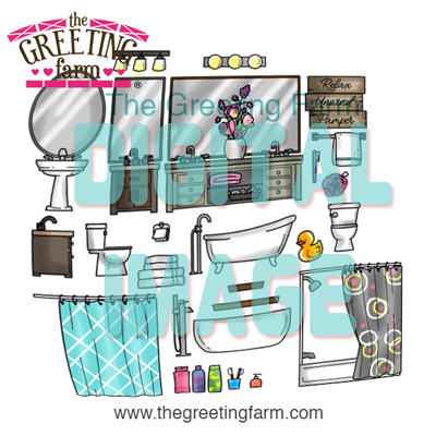 Build-a-Bathroom - digi set