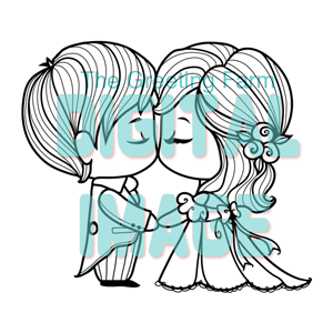 Caketopper Kiss - digi