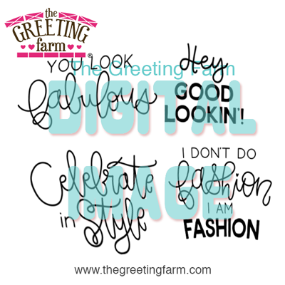 Fashion Sayings - digi set