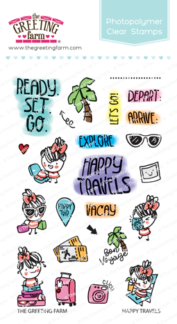 Happy Travels - Clear Stamps