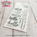Hello - Clear Stamps