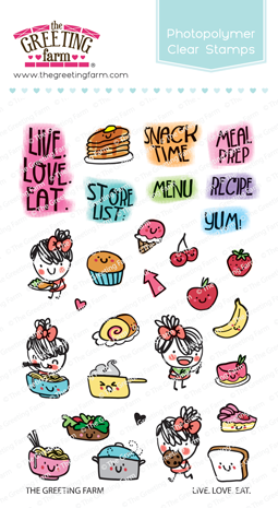 Live.Love.Eat. - Clear Stamps