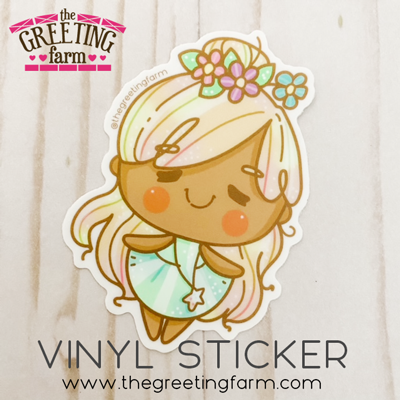 3" Meadow Girl - Matte Vinyl Sticker