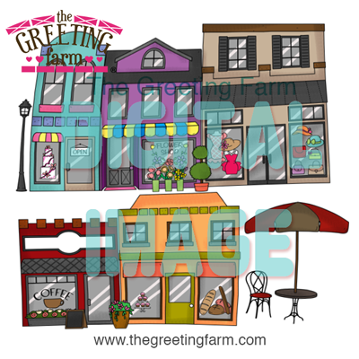 Store Fronts - digi set