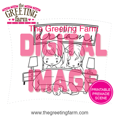 Sweet Dreams Scene - digi printable