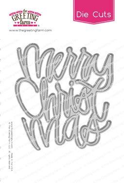Merry Christmas - Word Die Cut