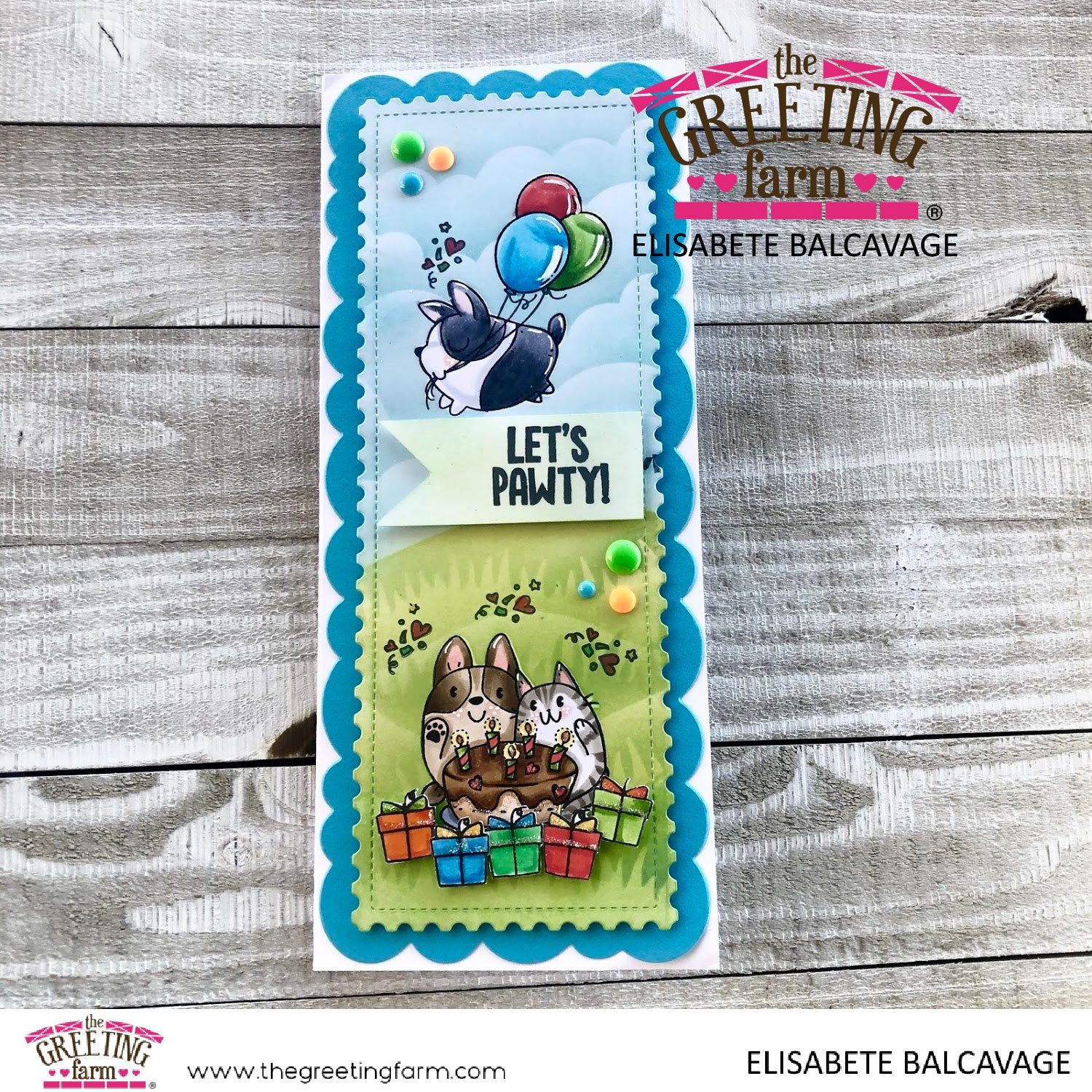 Let's Pawty! Birthday Card