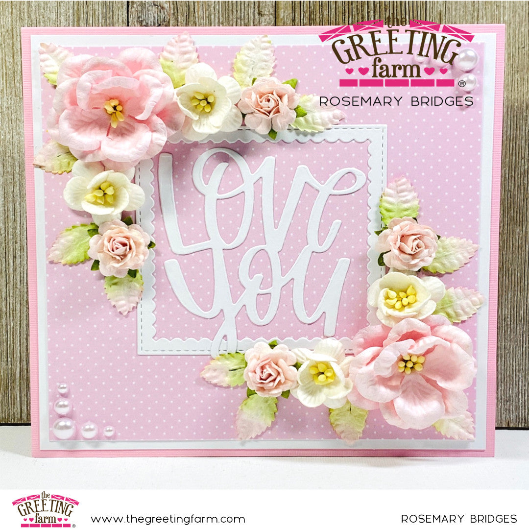 Stamp Feature: Love You word die cut