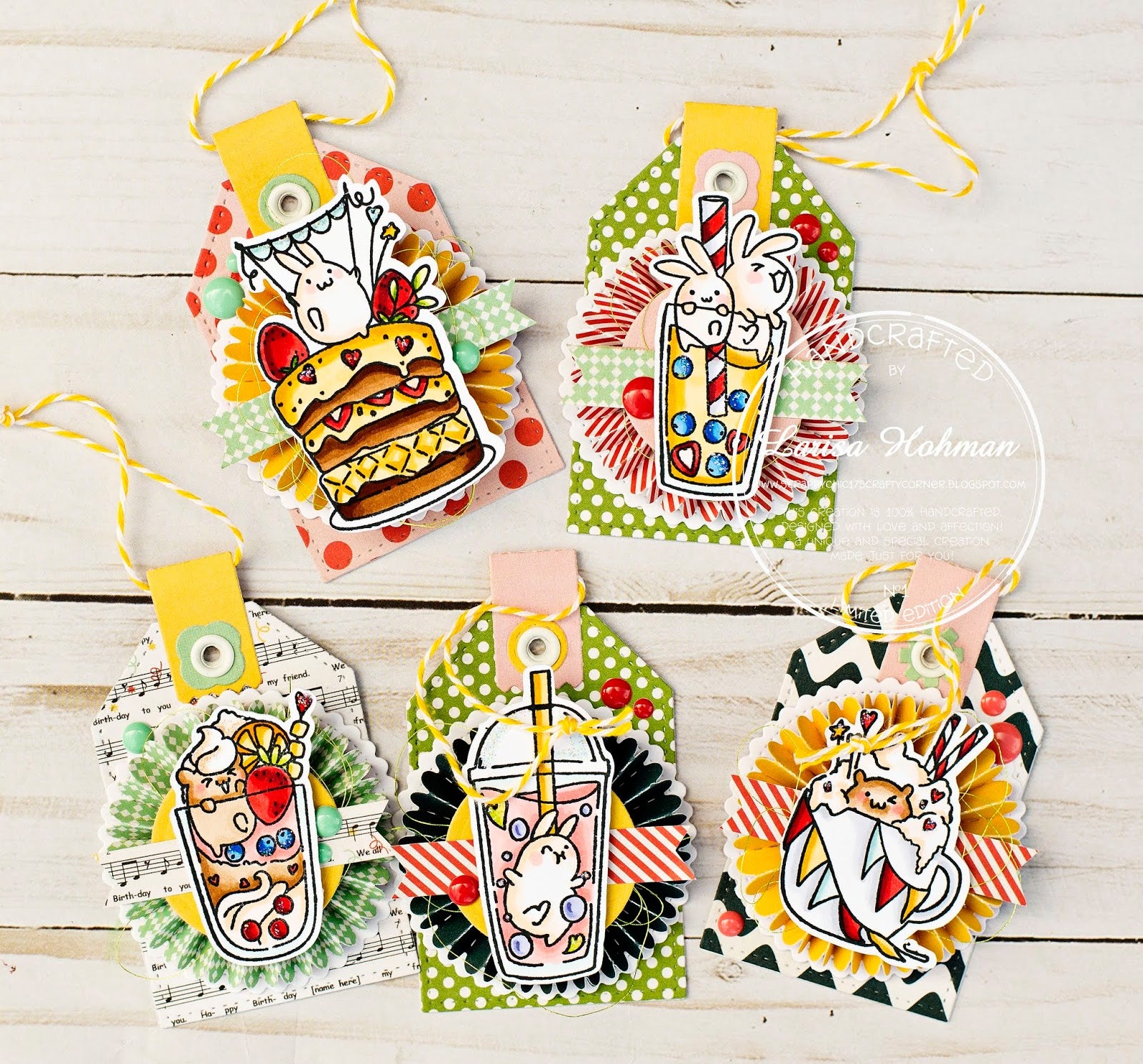 Guest Designer Larisa Hohman with Small Surprises TAGS!