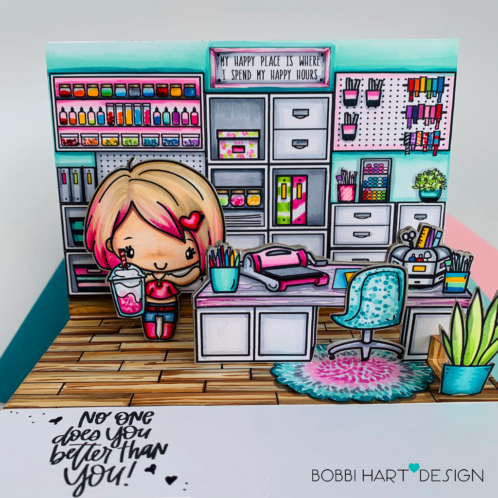 Guest Designer Bobbi with a Pop-Up Craft Studio