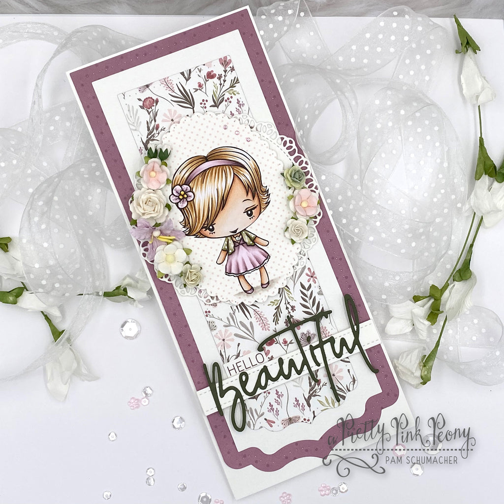 Hello Beautiful Card with Guest Designer Pam!