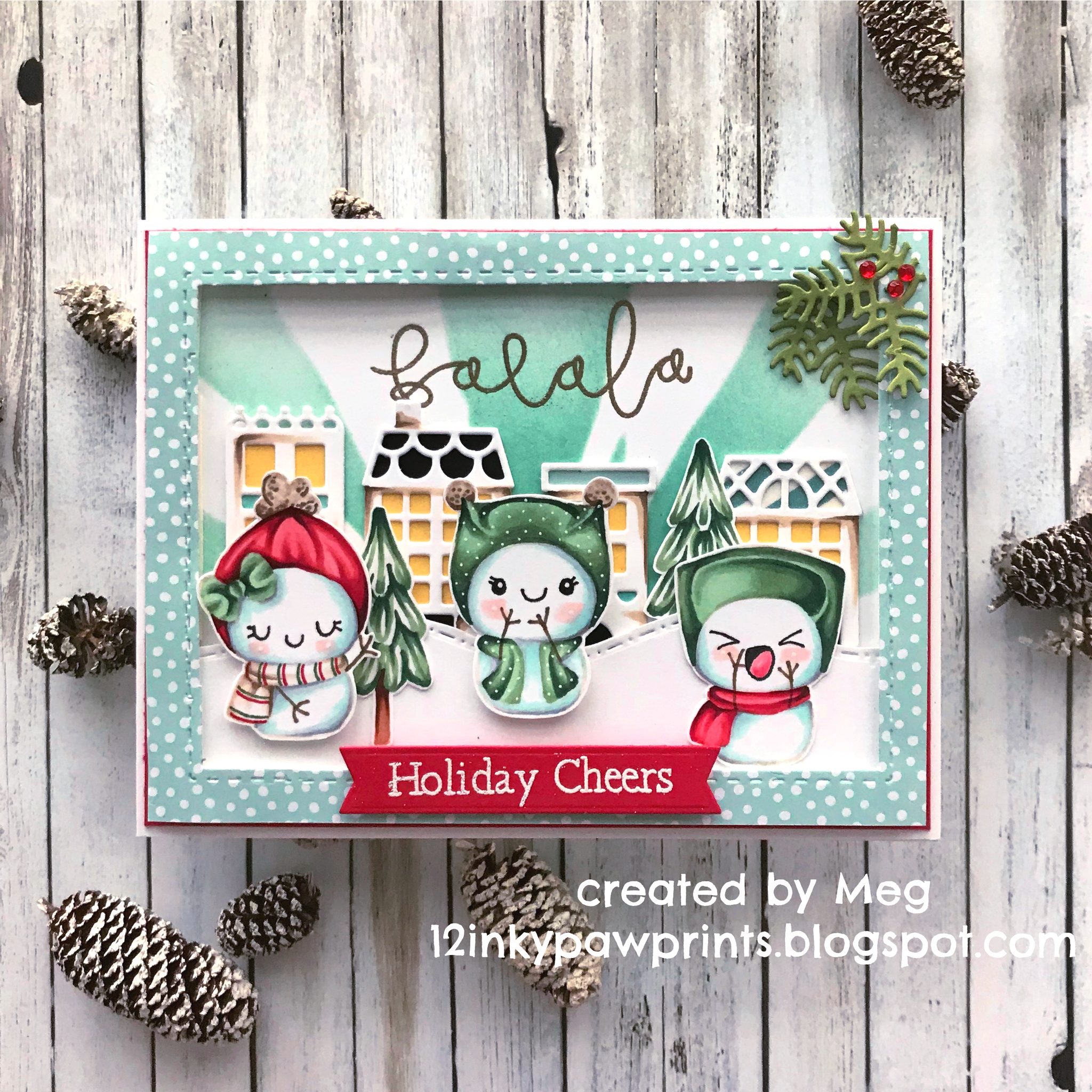 Guest Designer Meg Russell wishing you Holiday Cheers!