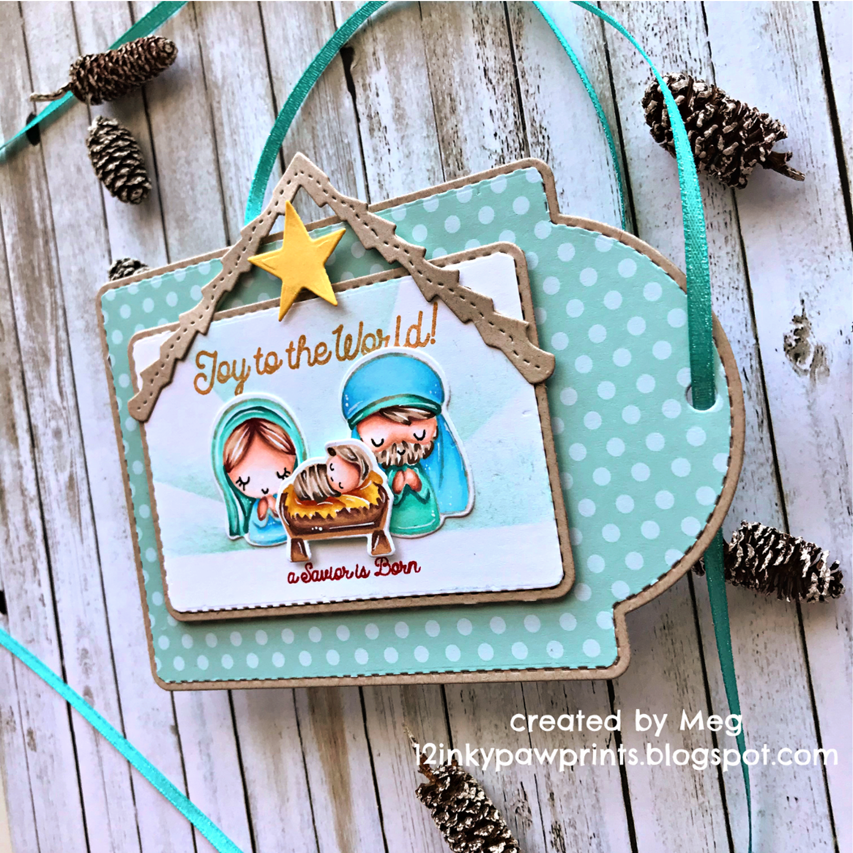 Guest Designer Meg with a Peace On Earth Tag