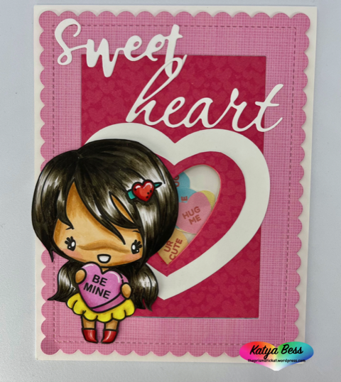 Guest Designer Katya Bess with Be Mine Anya Valentine's Day Card