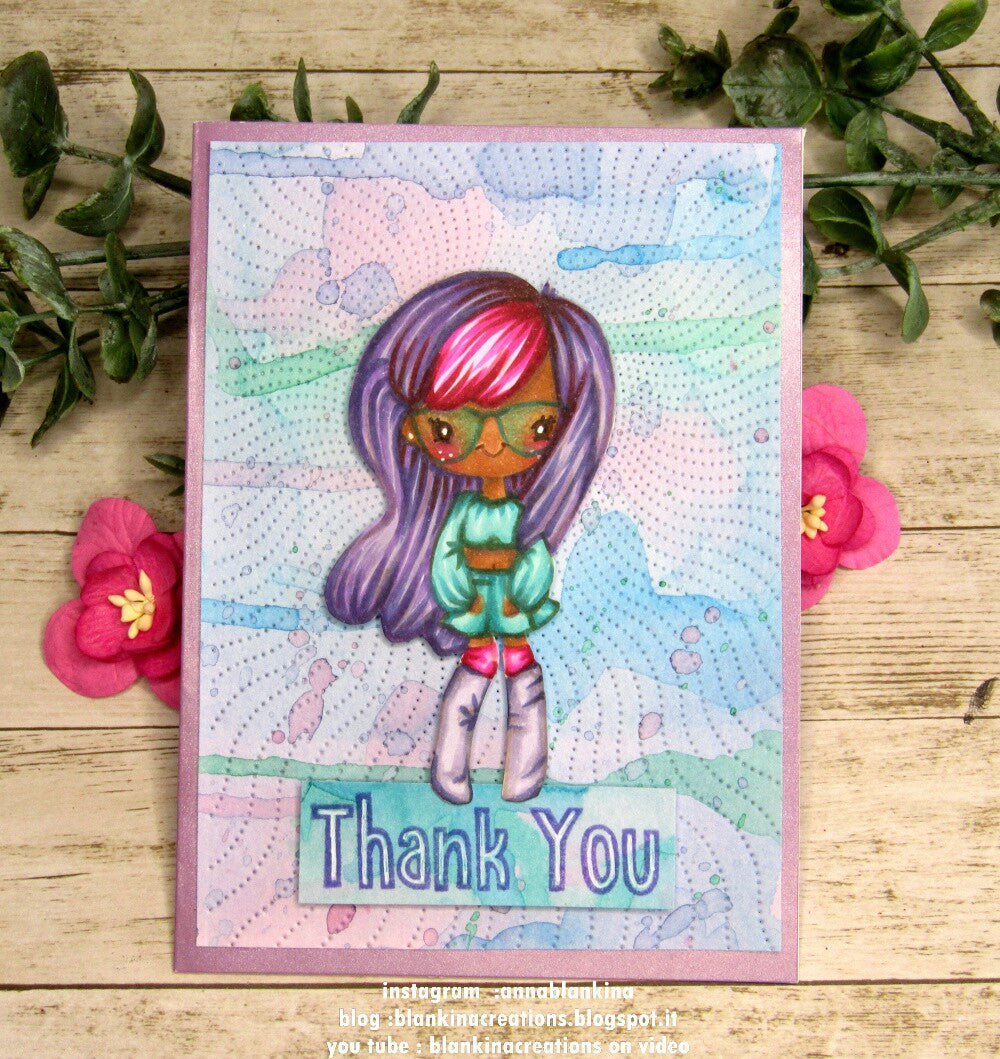 Guest Designer Anna Blankina with a Thank You Card