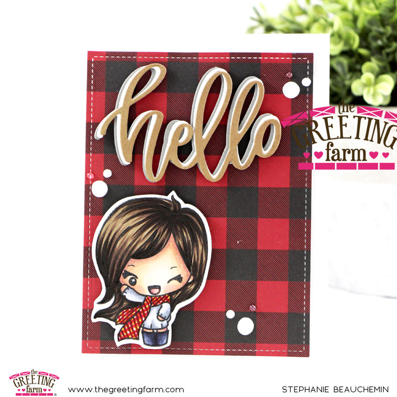 Hello with a Plaid twist!