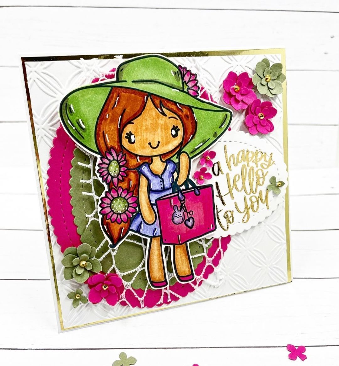 Miss Anya Sunny Hello Card