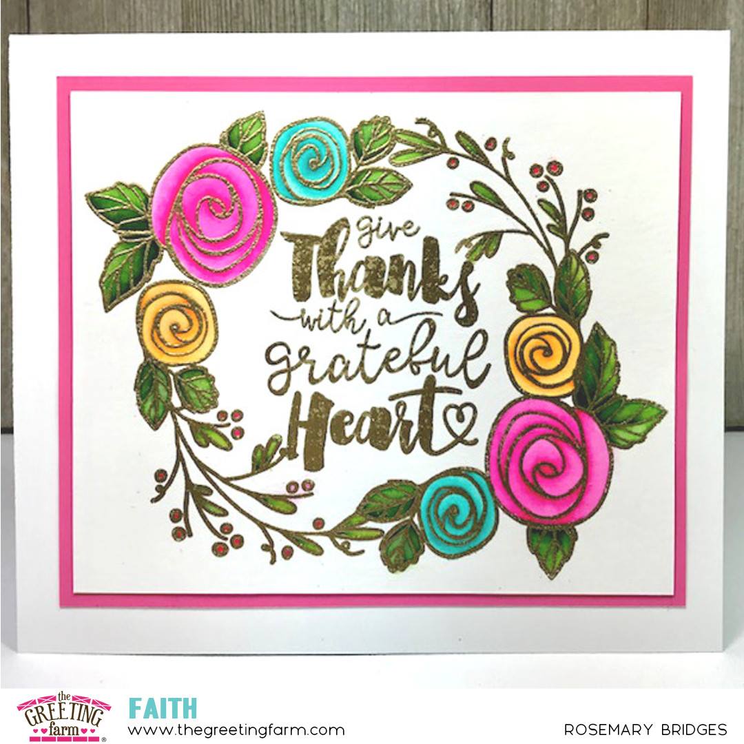 New Faith Stamp - Grateful Heart
