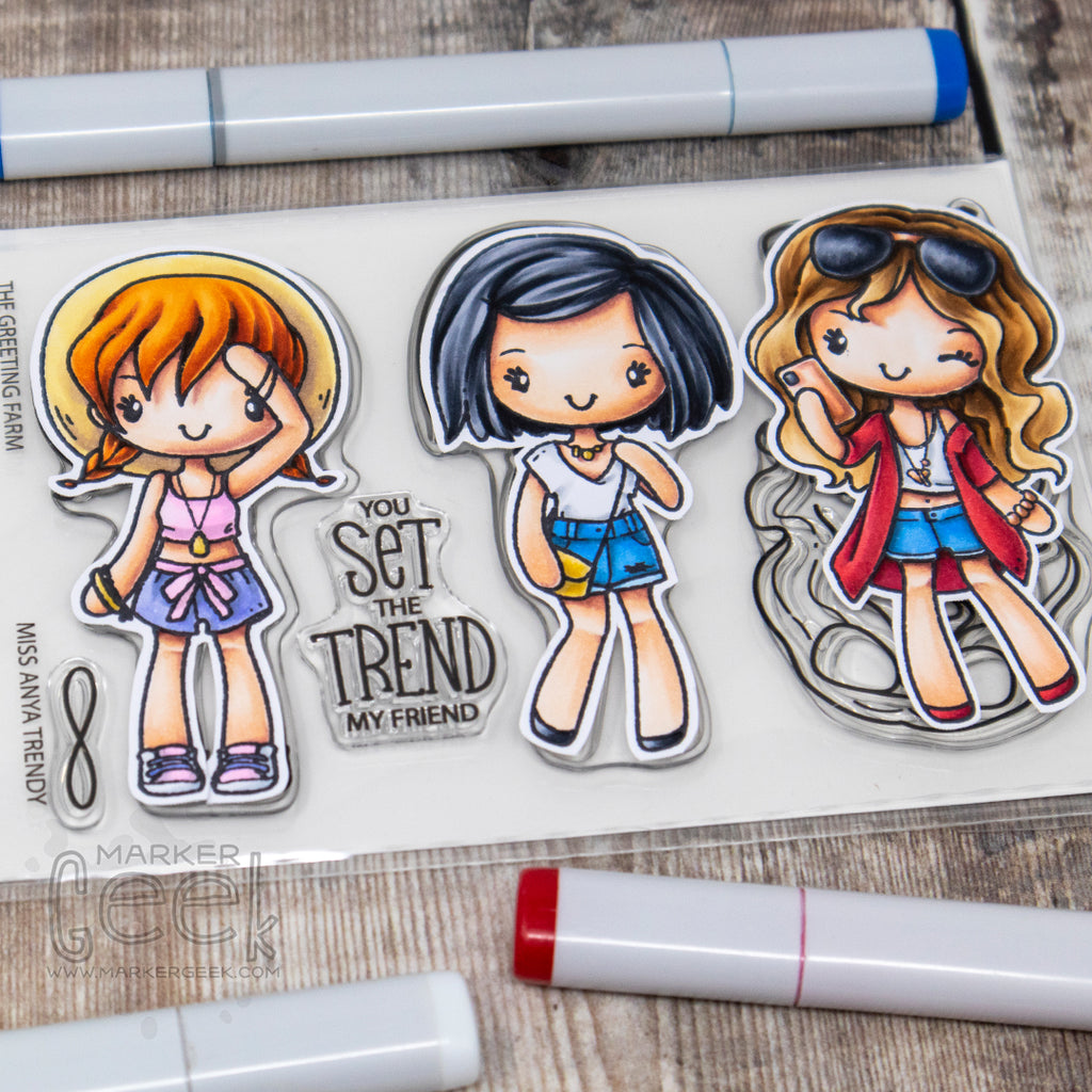 Miss Anya Trendy Full Set Copic Colouring