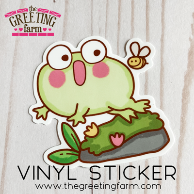 3" Bee Frog - Matte Vinyl Sticker
