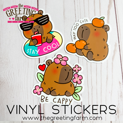 Capybaras - 3" Vinyl Stickers