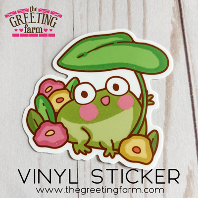 3" Leaf Frog - Matte Vinyl Sticker