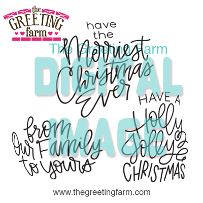 Christmas Sayings - digi set