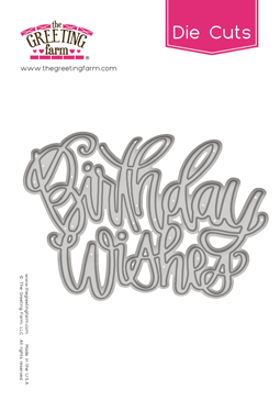 Birthday Wishes - Word Die Cuts