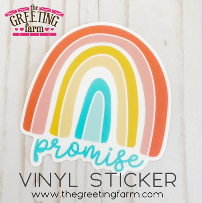 3" Promise Rainbow - Matte Vinyl Sticker